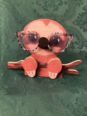 Wooden Sloth Glasses Holder Helps Keep You or a Loved One From Losing Specs